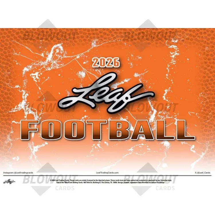 2026 Leaf Football Hobby Box product image