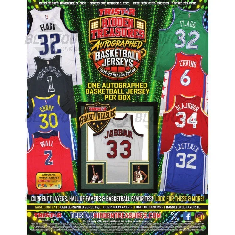 2026 Tristar Hidden Treasures Autographed Basketball Jersey Season Edition 5 Box Case product image