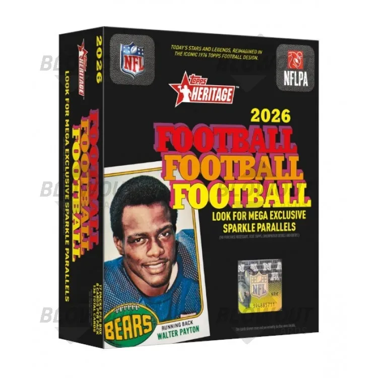 2026 Topps Heritage Football Mega Box product image
