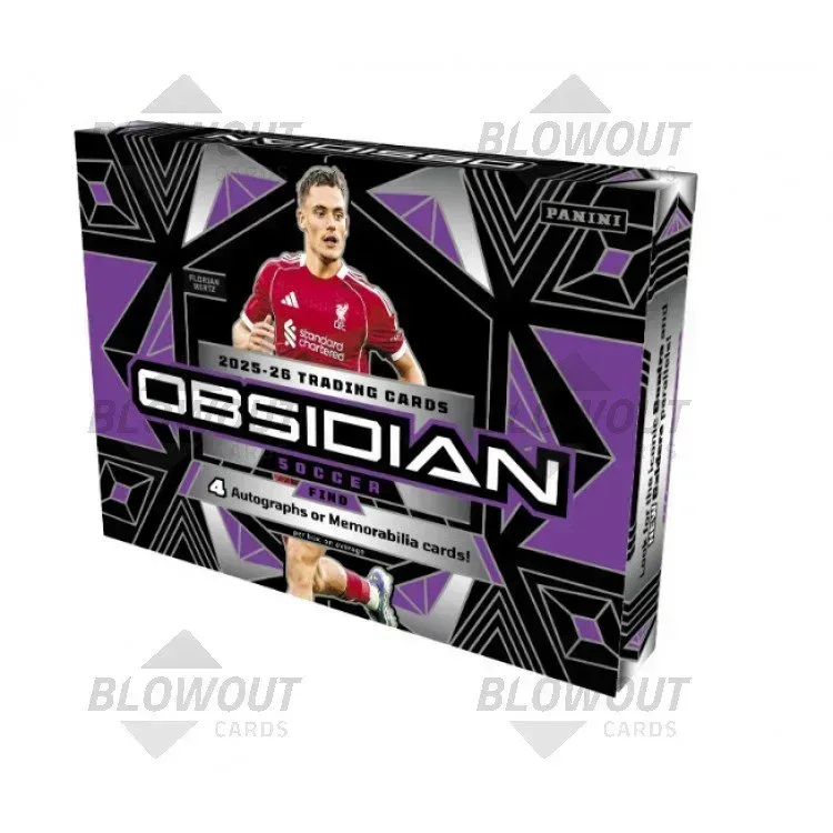2025/26 Panini Obsidian Soccer Hobby 12 Box Case product image