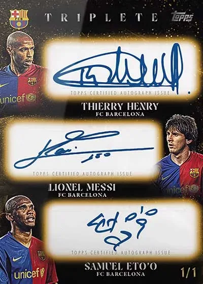 2024 Topps FC Barcelona Triplete 2008-09 product image