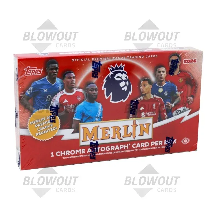 2026 Topps Merlin Premier League Soccer Hobby Box product image