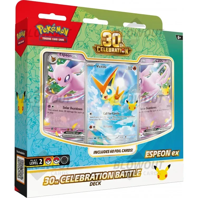 2026 Pokemon 30th Celebration Espeon ex Or Umbreon ex Deck 6 Deck Case product image