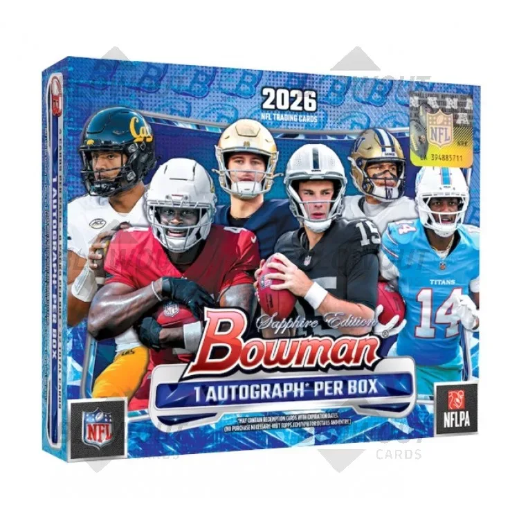 2026 Bowman Football Sapphire Edition 10 Box Case product image