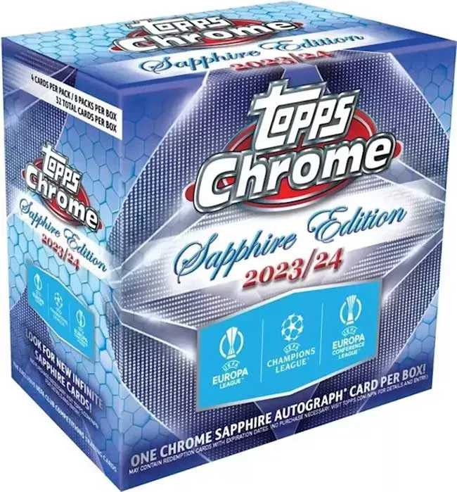 2023-24 Topps Chrome Sapphire UEFA Club Competitions Soccer product image
