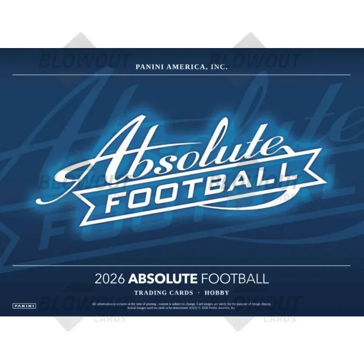 2026 Panini Absolute Football Hobby 12 Box Case product image