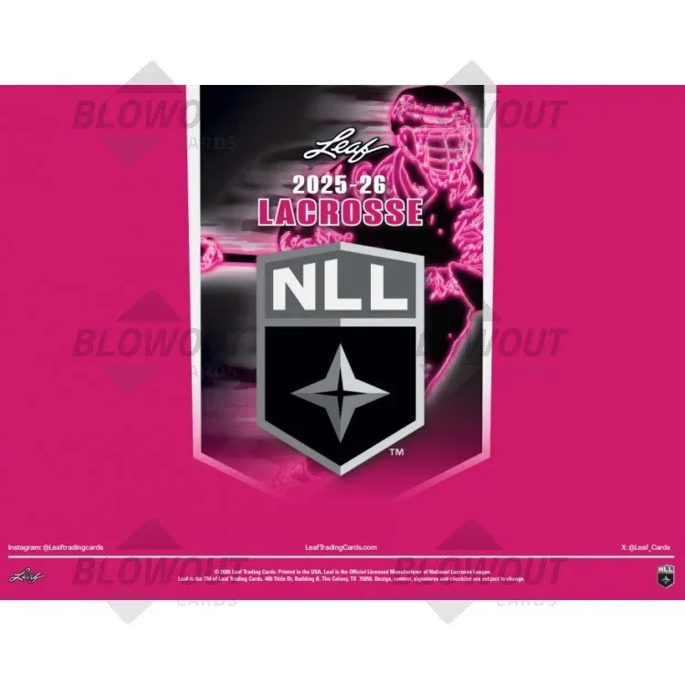 2025/26 Leaf National Lacrosse League Hobby 10 Box Case product image
