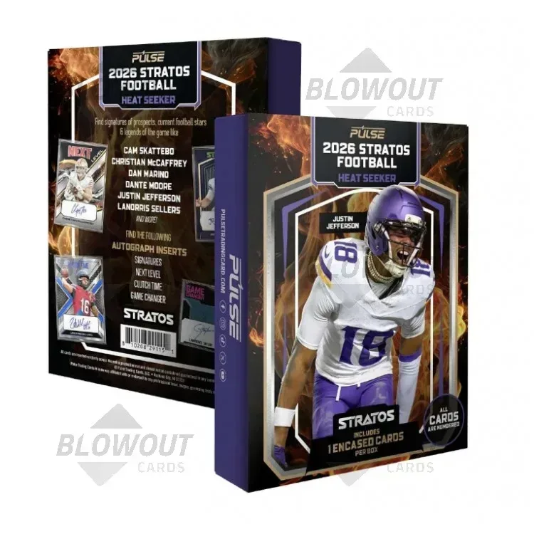 2026 Pulse Stratos Football Hobby Heat Seeker 24 Box Case product image