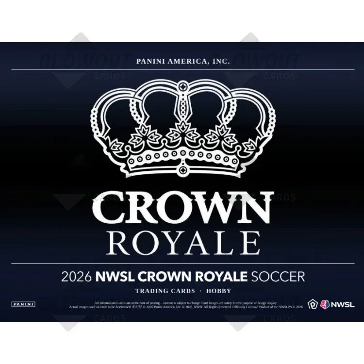 2026 Panini Crown Royale NWSL Soccer Hobby 12 Box Case product image