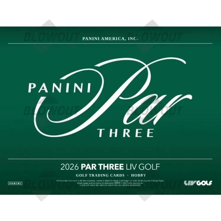 2026 Panini Par Three LIV Golf Hobby 10 Box Case product image