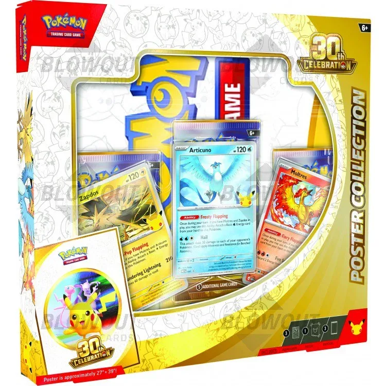 2026 Pokemon 30th Celebration Poster Collection 6 Box Case product image