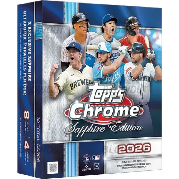 2026 Topps Chrome Baseball Sapphire Edition 10 Box Case product image