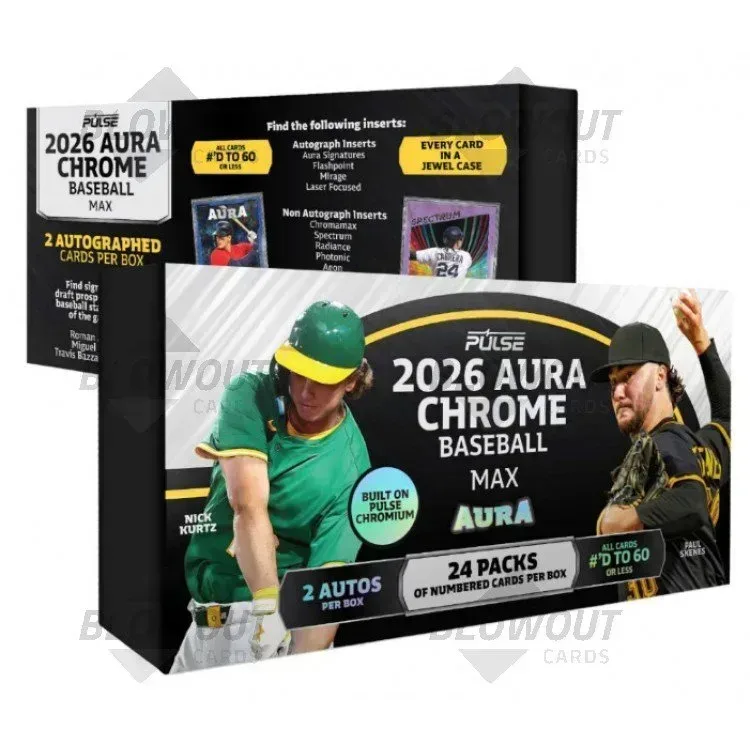 2026 Pulse Aura Chrome Baseball Max Edition 10 Box Case product image