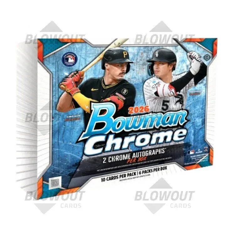 2026 Bowman Chrome Baseball Hobby 12 Box Case product image