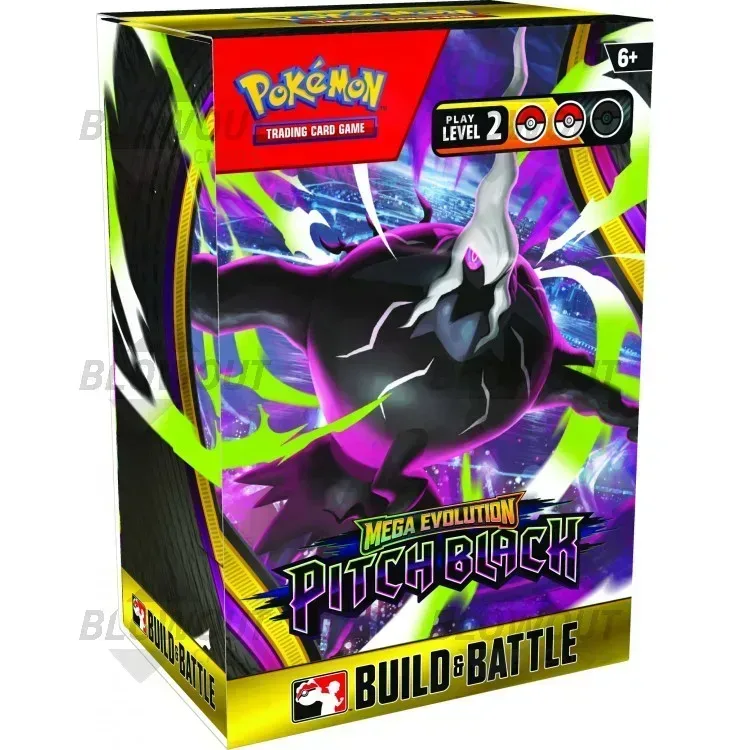 2026 Pokemon Mega Evolution Pitch Black Build & Battle Deck - 6 Display Case product image