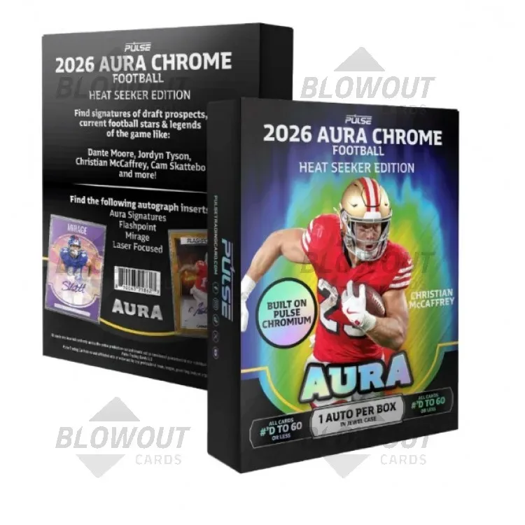 2026 Pulse Aura Chrome Football Heat Seeker 24 Box Case product image