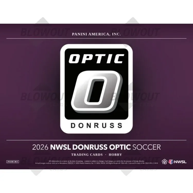 2026 Panini Donruss Optic NWSL Soccer Hobby 12 Box Case product image