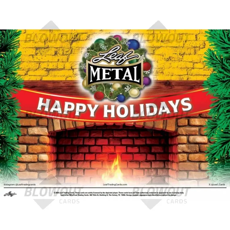 2026 Leaf Metal Happy Holidays Ugly Sweater 8 Box Case product image