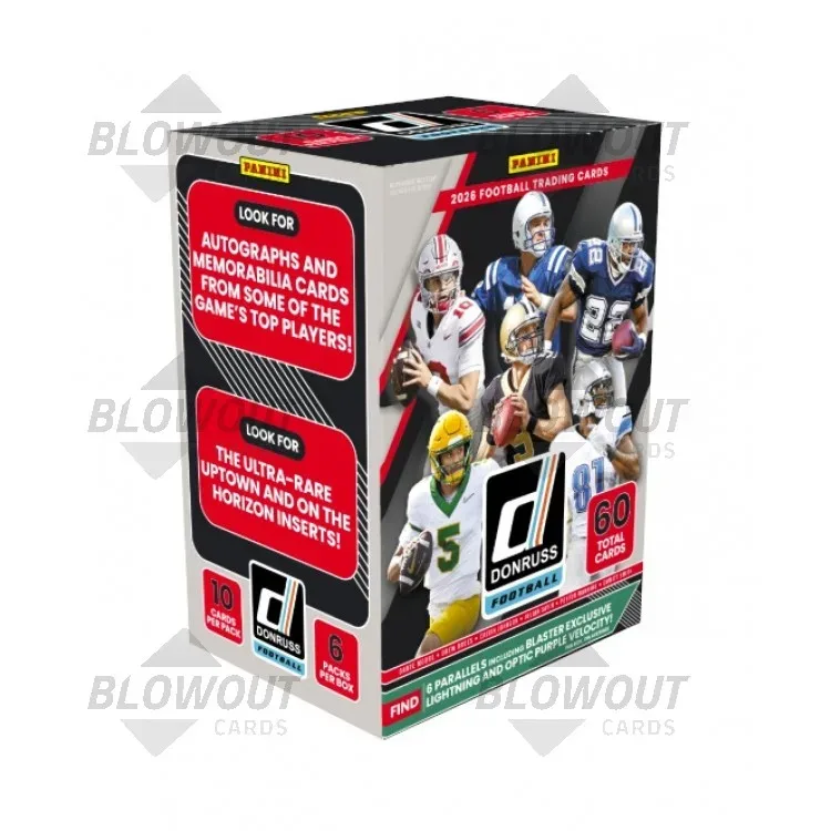 2026 Panini Donruss Football Hobby Blaster 20 Box Case product image
