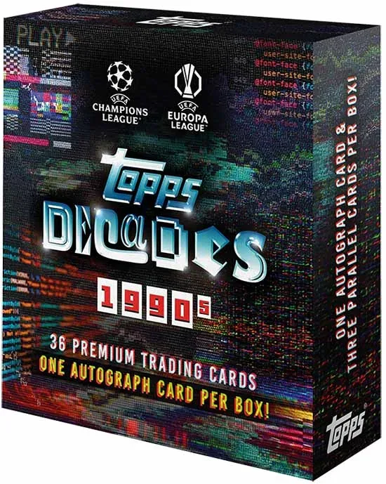 2025 Topps Decades 1990s UEFA Club Competitions Soccer product image
