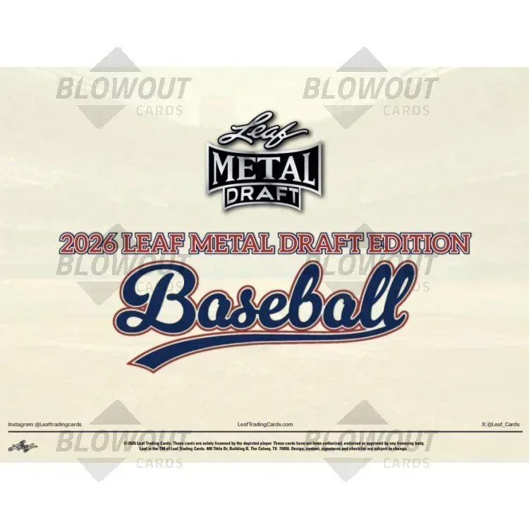 2026 Leaf Metal Draft Edition Baseball Mega 8 Box Case product image