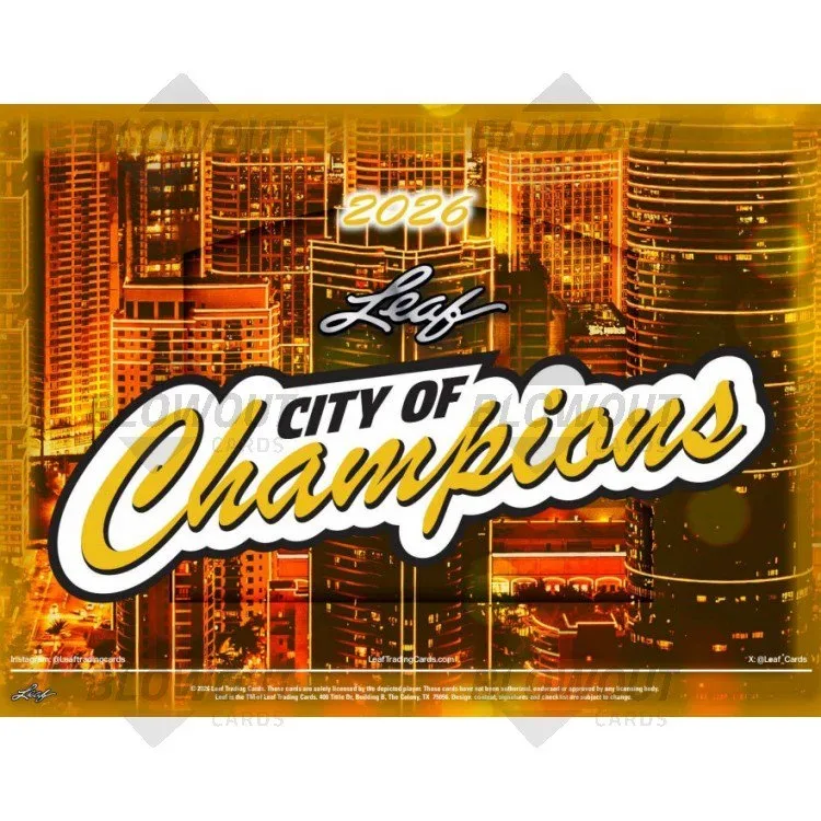 2026 Leaf City of Champions 10 Box Case product image