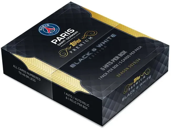 2023-24 Topps Premium Black and White Paris Saint-Germain Soccer product image