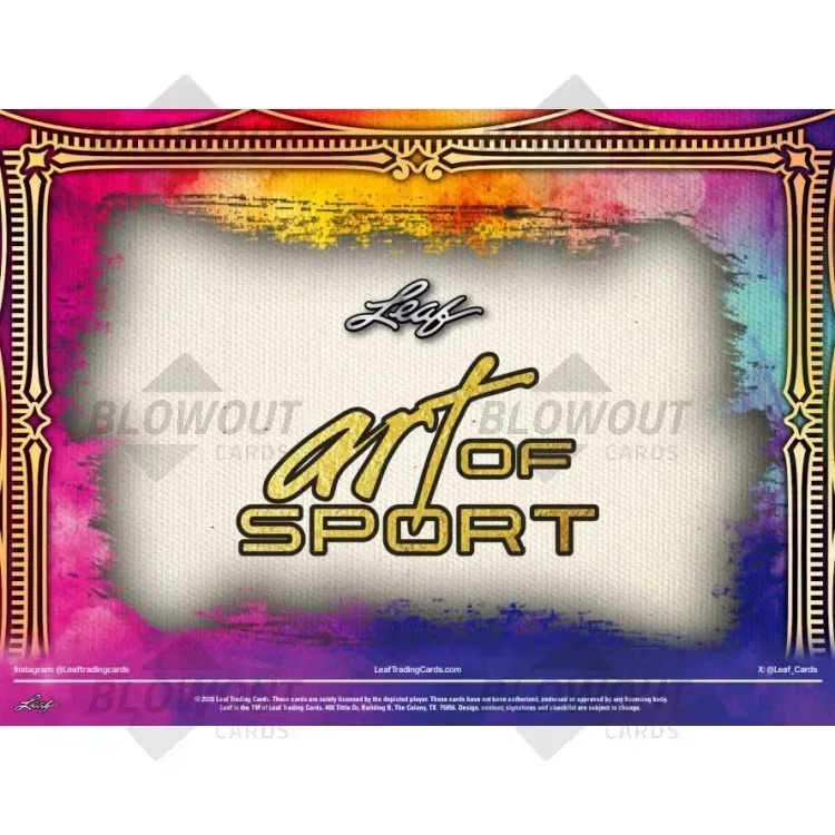 2026 Leaf Art of Sport Hobby 10 Box Case product image