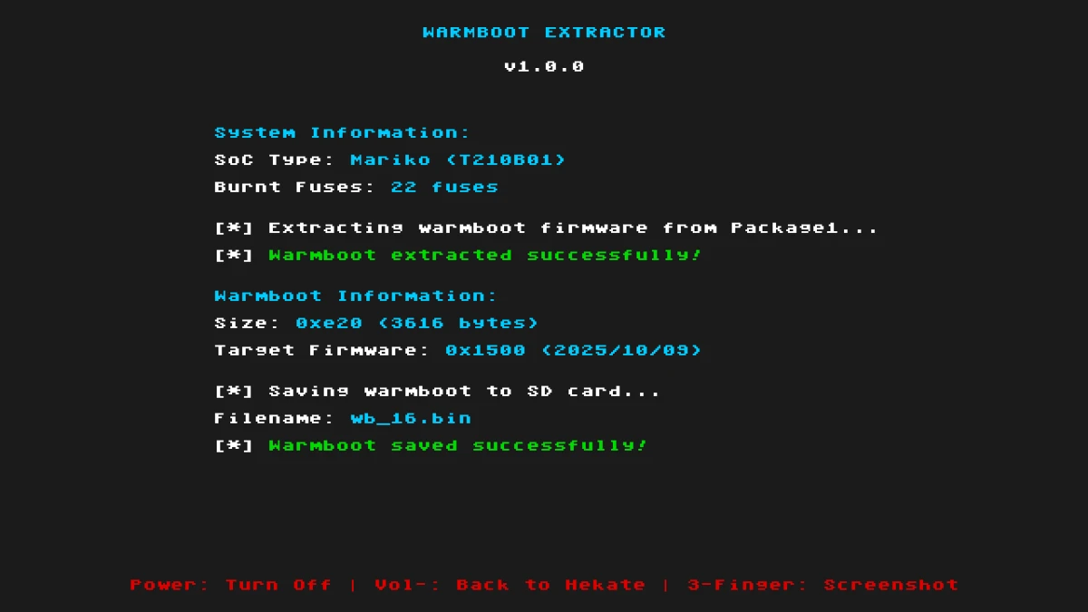Warmboot-Extractor project image