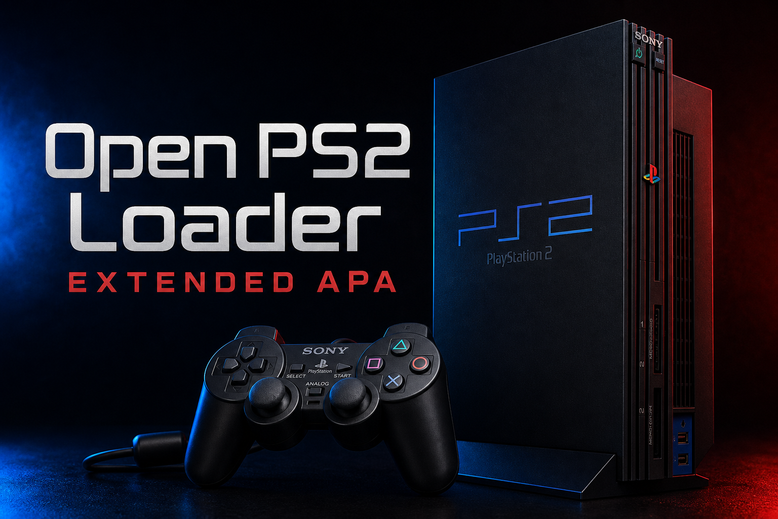 Open PS2 Loader Extended APA editorial illustration