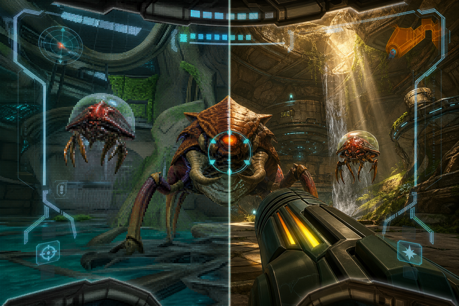 Editorial illustration for Retro Game Shaders vs Filters: Choose a Look Without Losing Readability