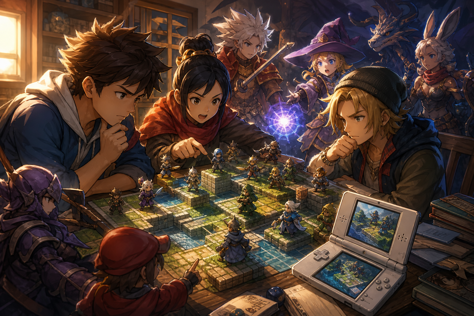 Editorial illustration for Top 10 Nintendo DS Strategy Games Ranked by Tactical Depth and Variety