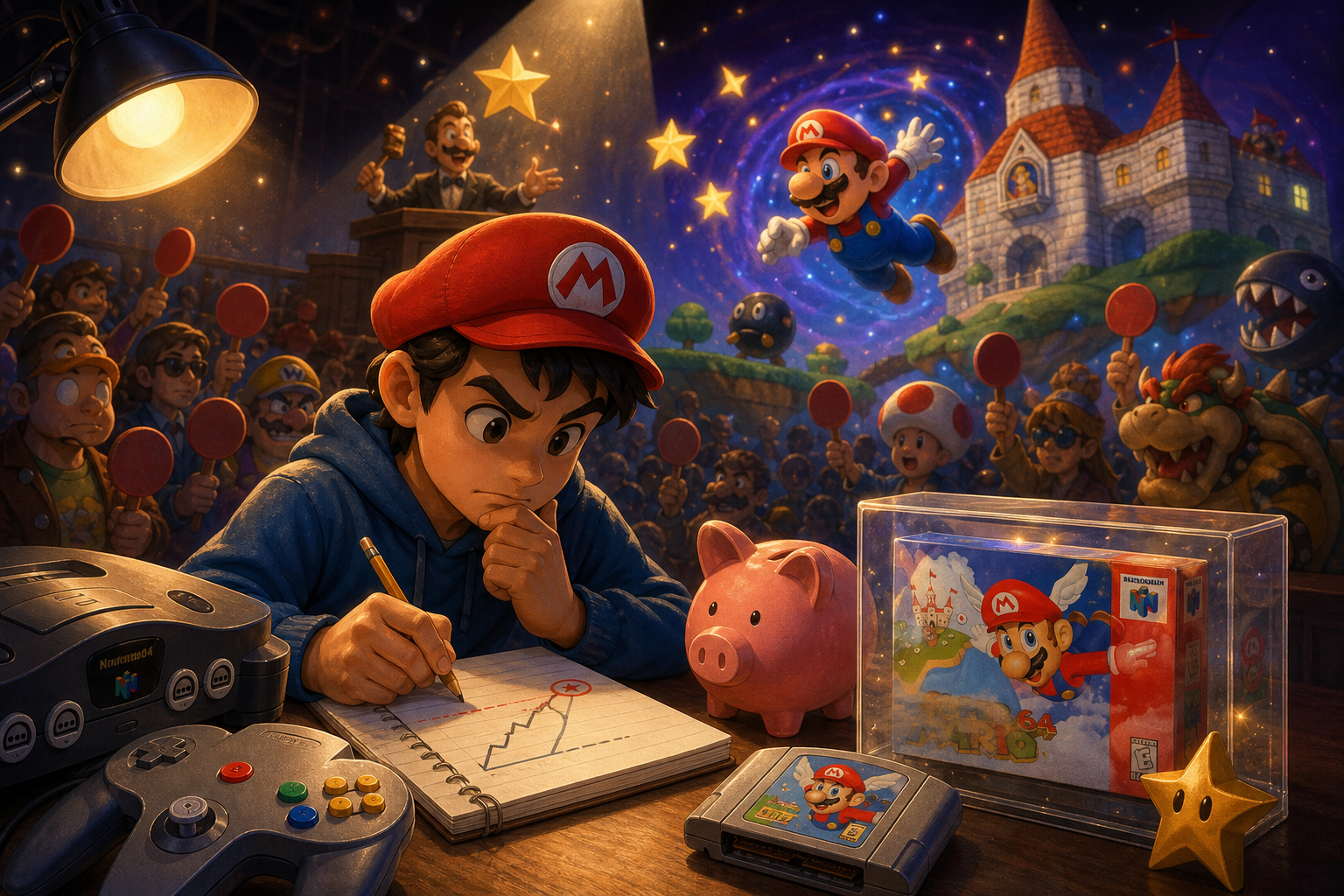 Editorial illustration for Set an Auction Limit Before Bidding on a Collectible Game