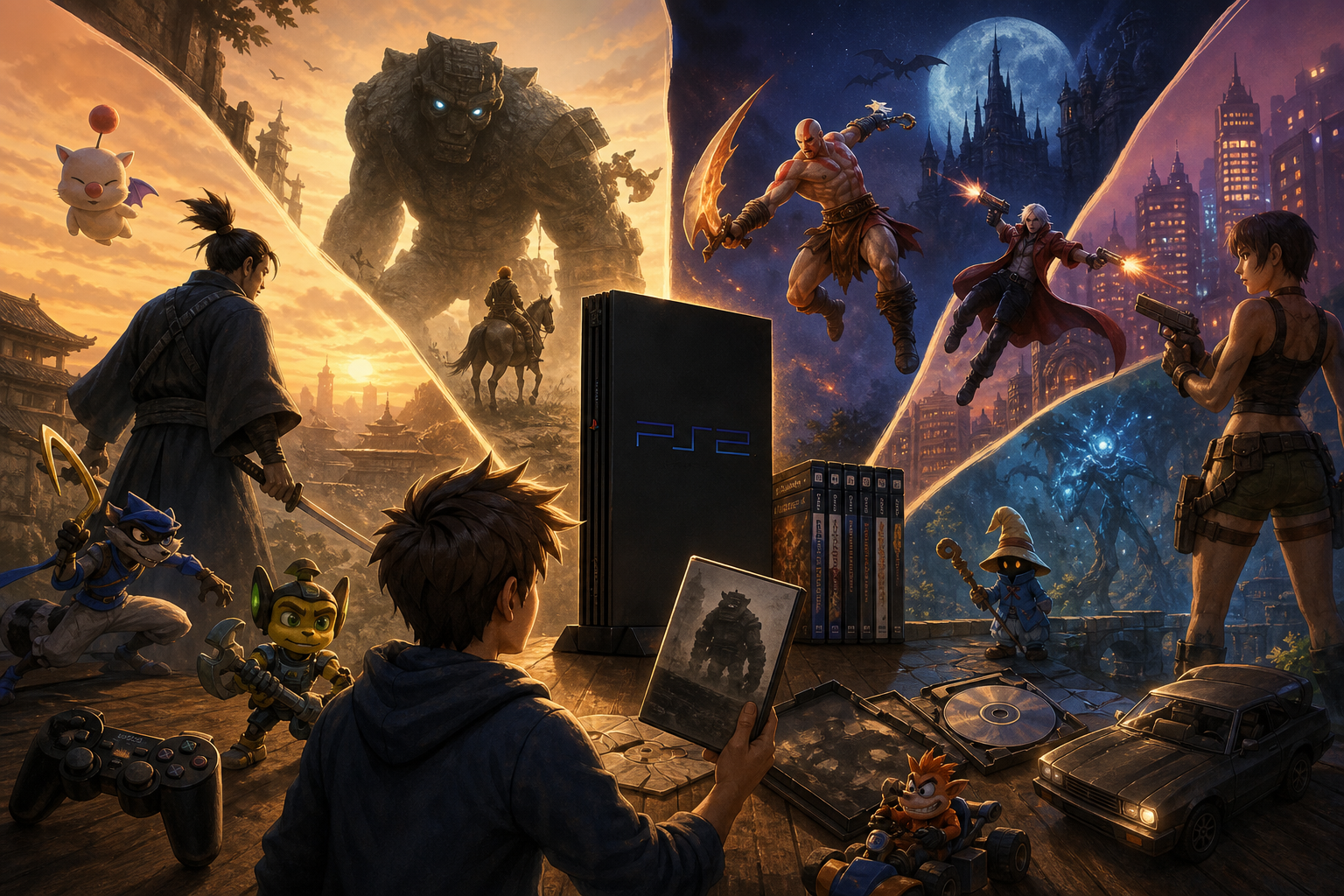 Editorial illustration for Top 10 PS2 Games for a Collection With Real Variety
