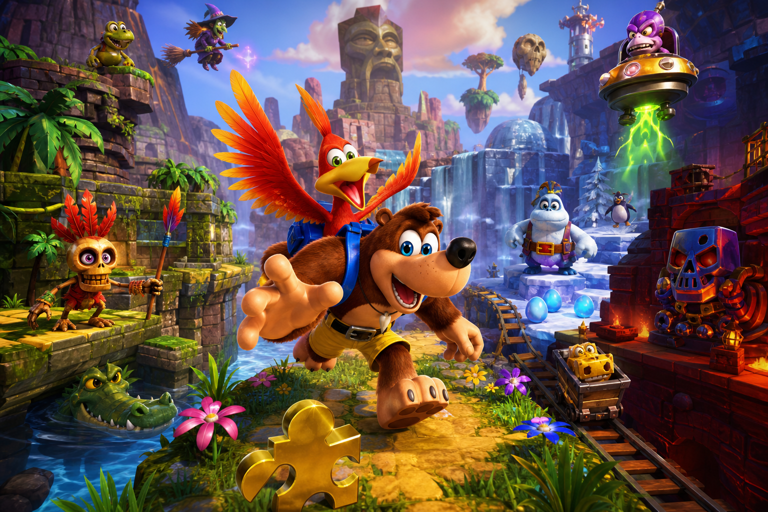 Editorial illustration for Top 10 Nintendo 64 Platformers