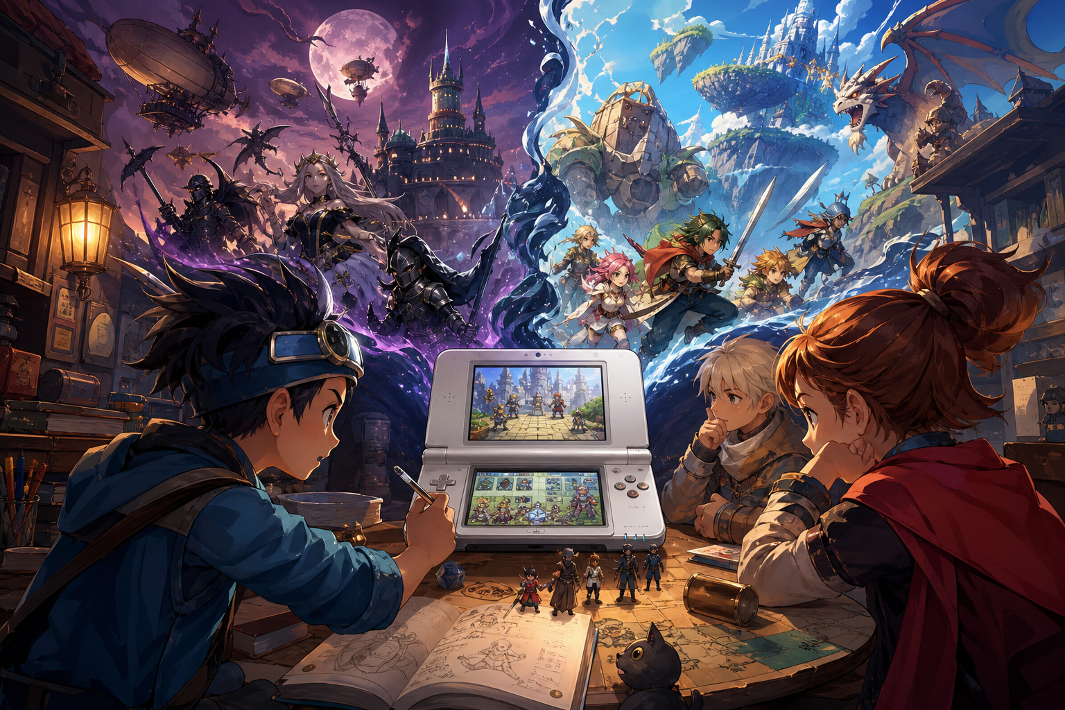 Editorial illustration for Top 10 Nintendo DS RPG Games Ranked by Combat, Story and Dual-Screen Ideas
