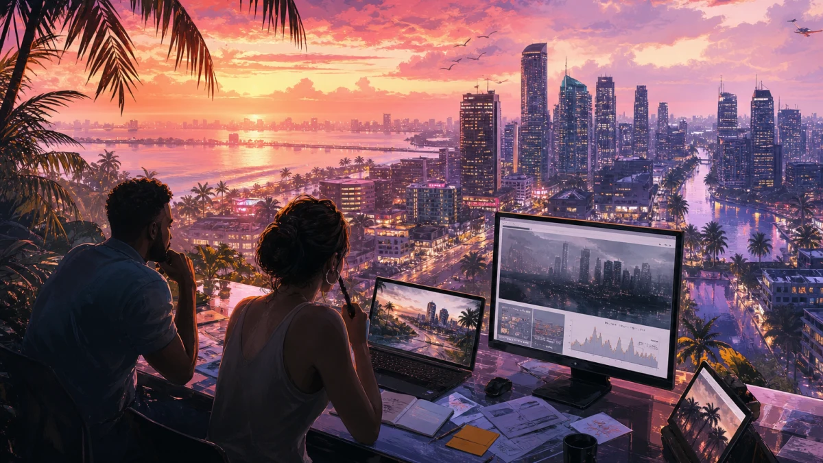 Original editorial illustration for GTA VI 60 FPS and Performance Rumors: What We Actually Know