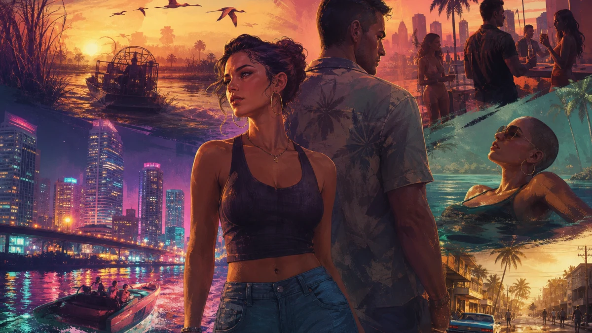 Original editorial illustration for GTA VI Trailers: The Confirmed Details That Matter Most