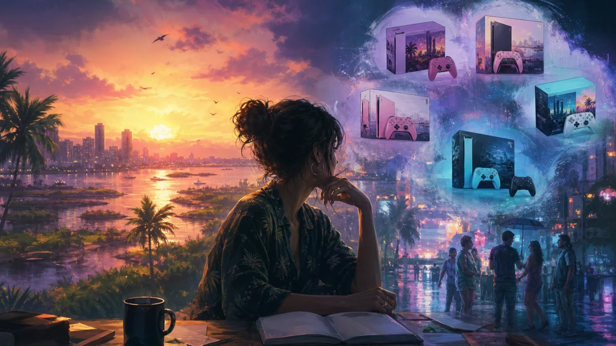 Original editorial illustration for GTA VI Console Bundle Rumors: What Buyers Should Wait to See