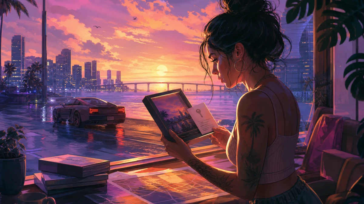 Original editorial illustration for Can You Resell GTA VI’s Physical Edition? The Code-in-a-Box Rules Buyers Need to Know