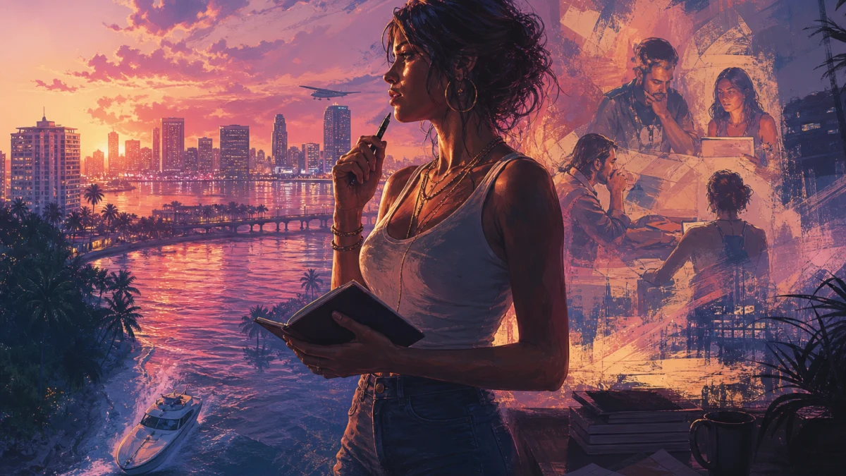 Original editorial illustration for Why Does GTA VI Say “In-Game Purchases” If It’s Single-Player? Official Store Labels Explained
