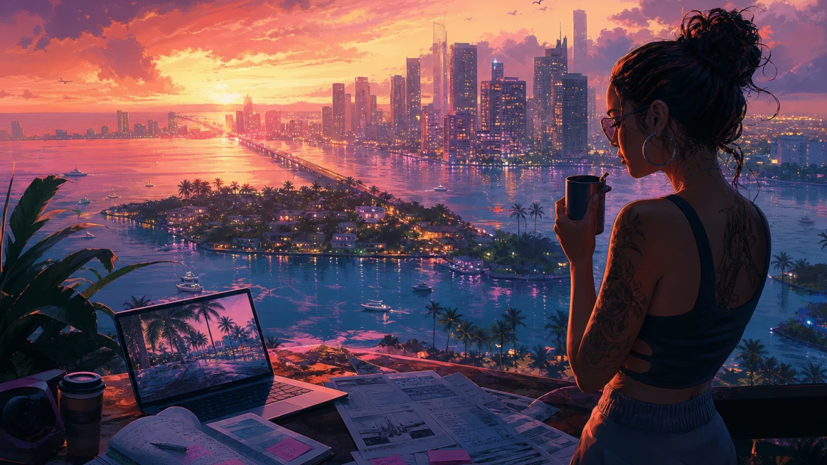 Original editorial illustration for GTA VI Review Embargo: What’s Confirmed, What’s Reported and What Buyers Can Trust Before November 19