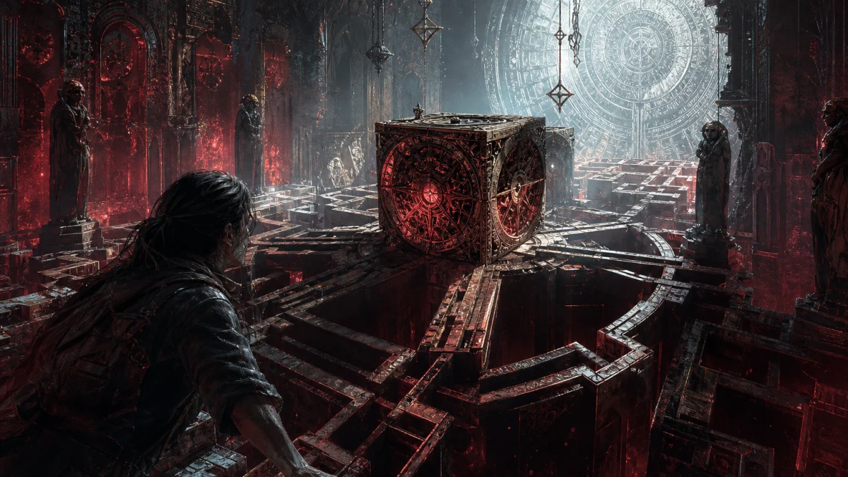 Original editorial illustration for Hellraiser: Revival Completion Roadmap: Collectibles, Missables, Endings and Clean-Up