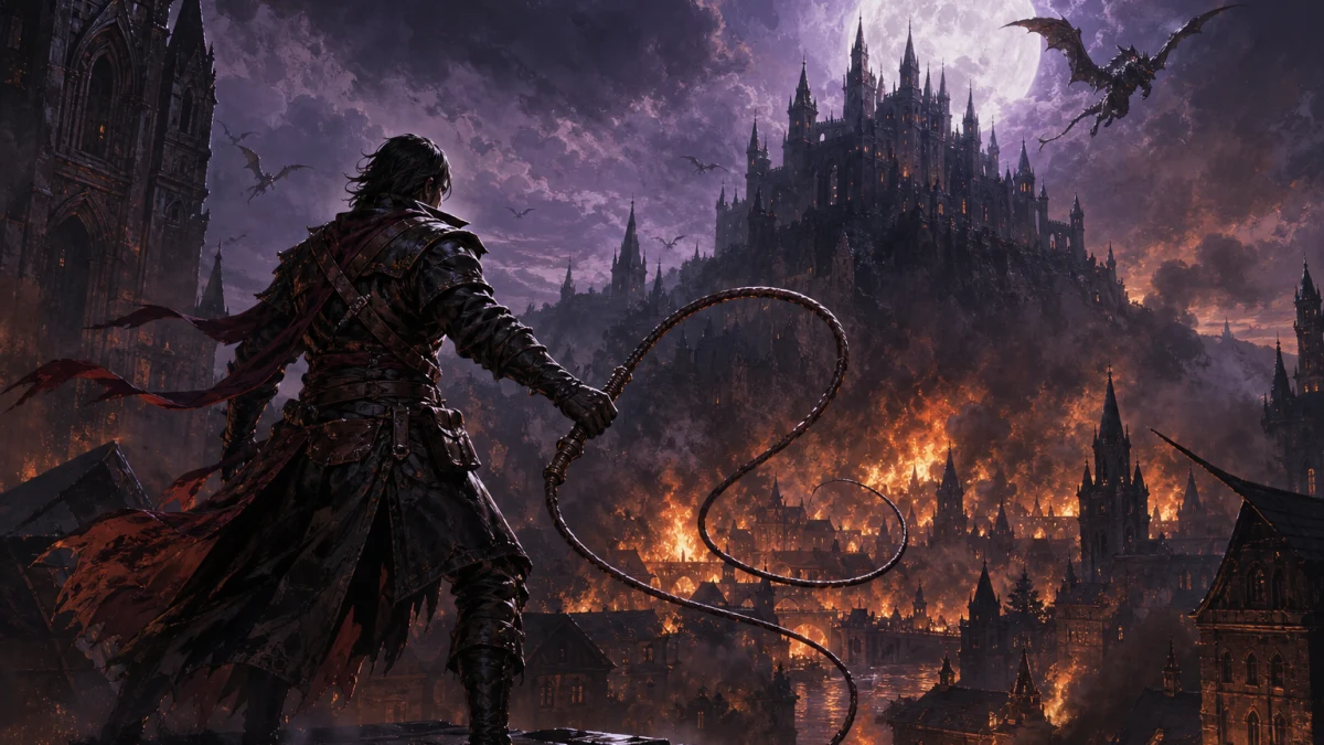 Original editorial illustration for Castlevania: Belmont’s Curse Launch Guide: Release Date, Platforms and Confirmed Features