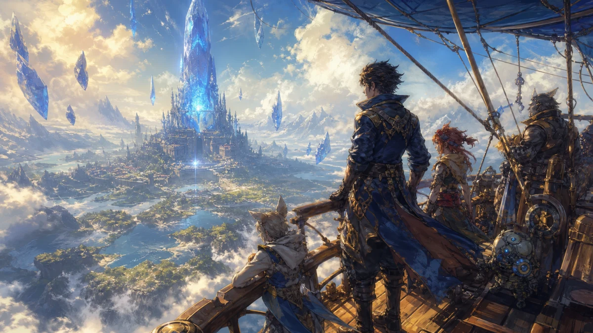 Original editorial illustration for Final Fantasy Resonance for Newcomers: Pixel Art, Series Traditions and What Stands Alone