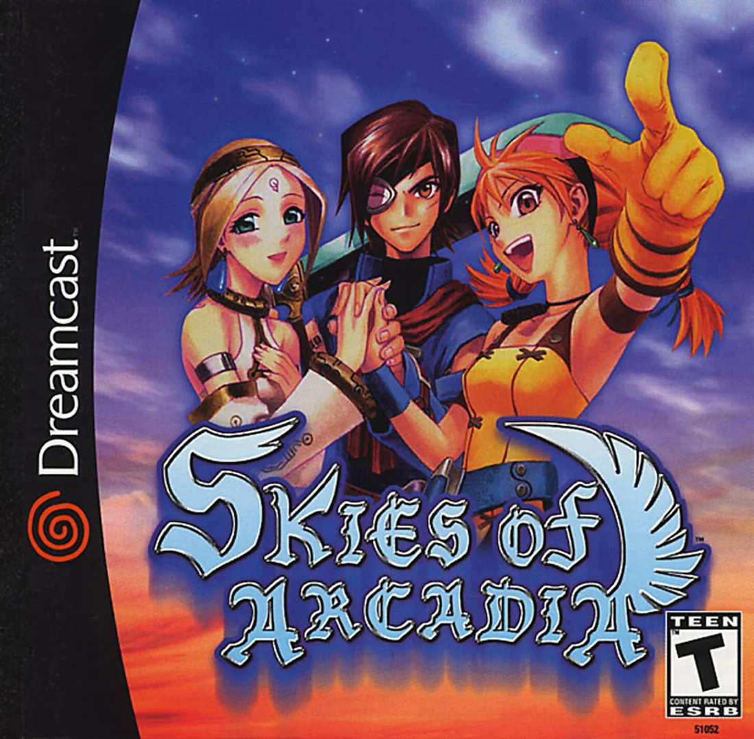Skies of Arcadia box cover for Sega Dreamcast