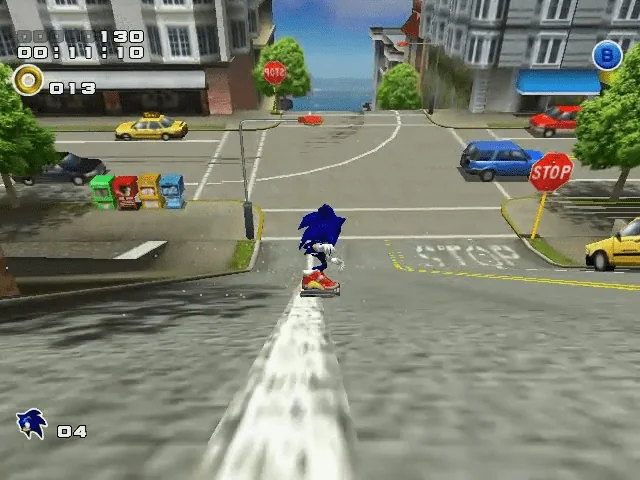 Sonic Adventure 2 gameplay screenshot for Sega Dreamcast