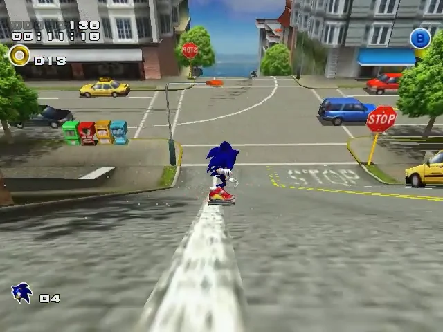 Sonic Adventure 2 gameplay screenshot for Sega Dreamcast