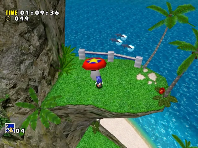 Sonic Adventure gameplay screenshot for Sega Dreamcast