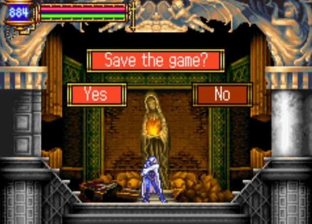 Castlevania: Aria of Sorrow gameplay screenshot for Nintendo Game Boy Advance